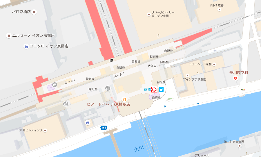 京橋店地図