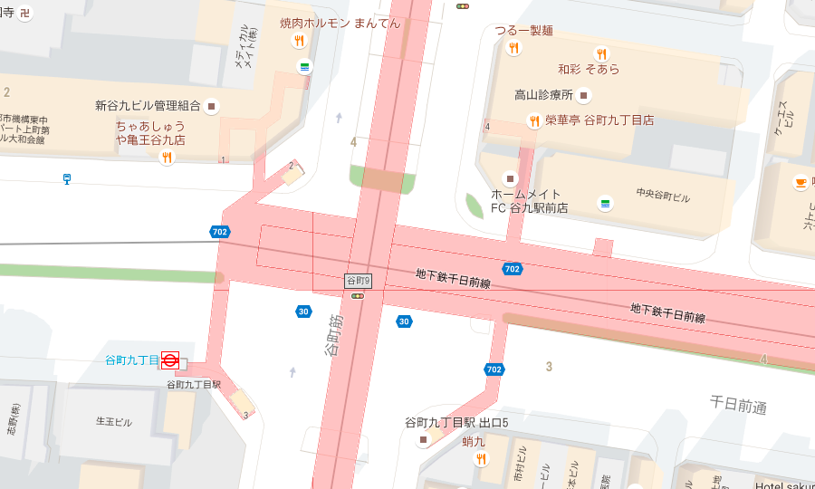 谷町9丁目店地図